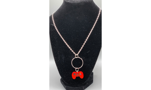 Big image 202304jwy008 2   red nintendo game controller necklace