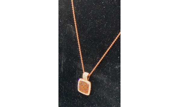 Big image 202306jwy016 3   square brown   white diamonte  necklace