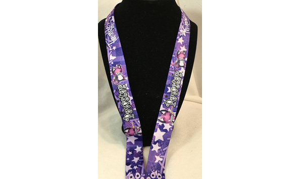 Big image 202209acc041   purple thimbles kitty lanyard