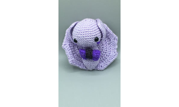 Big image 202204plush001   crocheted plush purple bat
