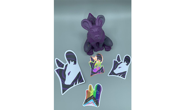 Big image 202209decor001   silicon squishable wild dog and stickers