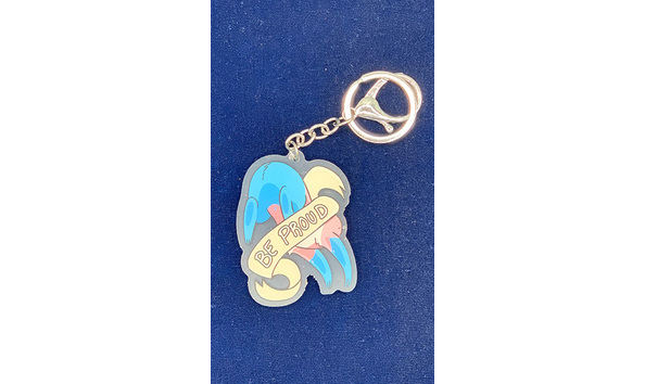 Big image 202208acc030 4   trans pride sloth keychain