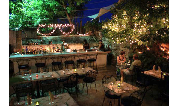 Big image tables back patio savant