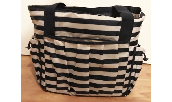 Big image striped tote