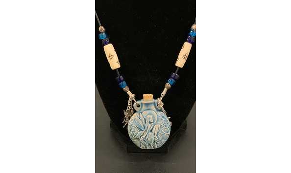 Big image 202308jwy014 2   blue ceramic fairy bottle necklace