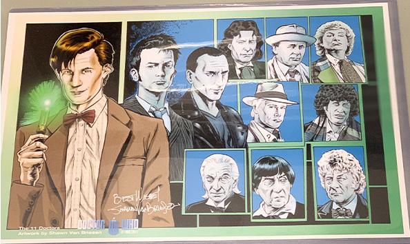 Big image 202301art002   doctor who   the 11 doctors signed