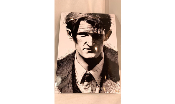 Big image 202211art045   matt smith as doctor 11 giclee  print