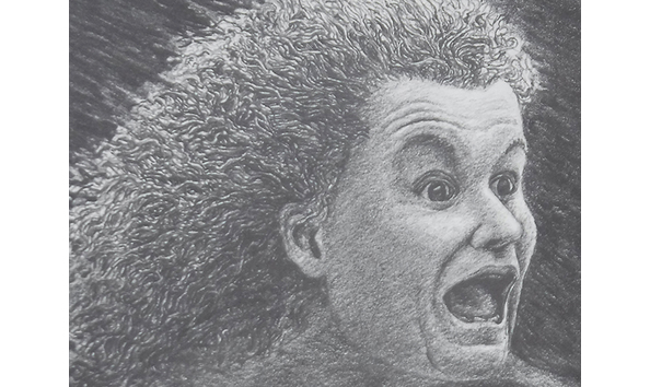 Big image screaming woman  detail