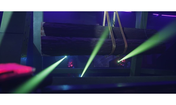 Big image laser slide beams