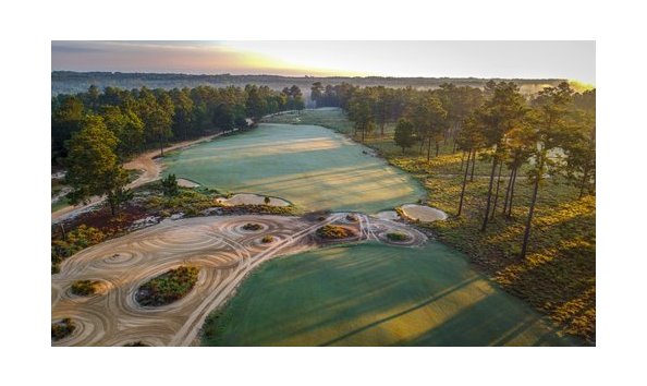 Big image dc hole 18 fairway and bunker aerial