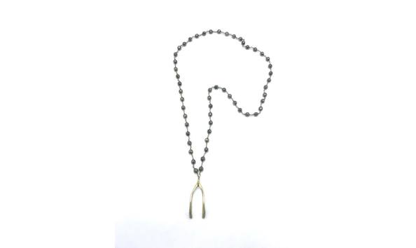 Big image wishbone necklace
