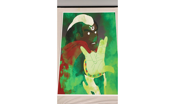 Big image 202311art088   black super hero print