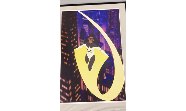 Big image 202311art092   black female super hero print