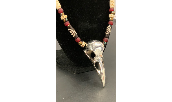 Big image 202308jwy027 5   tribal crow skull necklace