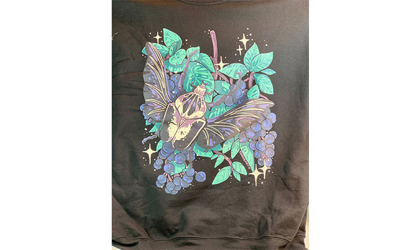 Big image 202211app002 2   xl bugs and blueberry bush sweatshirt