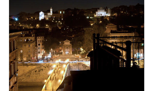 Big image rome   ponte sisto bridge by night small