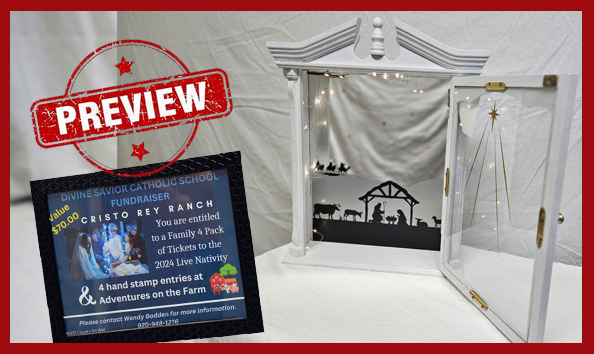 Big image lighted nativity scene display   cristo rey ranch voucher  a 