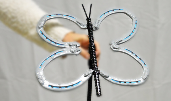 Big image butterfly garden art