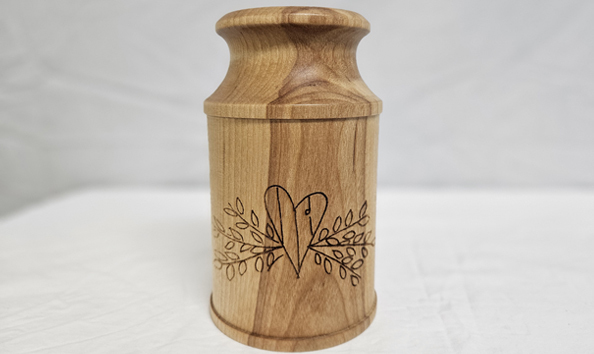 Big image wooden milk bottle vase