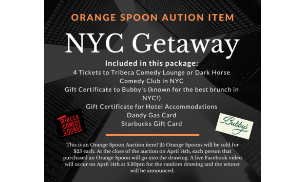 Big image orange spoon aution item nyc getaway