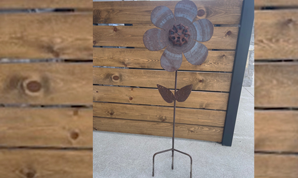 Big image metal garden art   flower