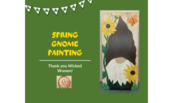 Big image spring gnome painting