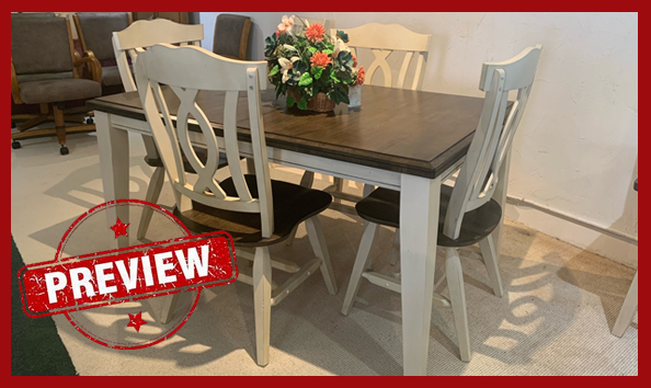 Big image preview live auction   5 piece dining set2