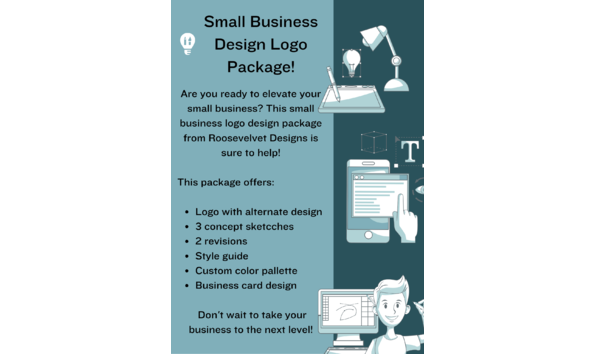 Big image small business logo card