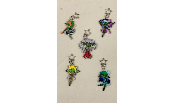 Big image 202311acc009 2   5 acrylic magical girl gobbins keychains