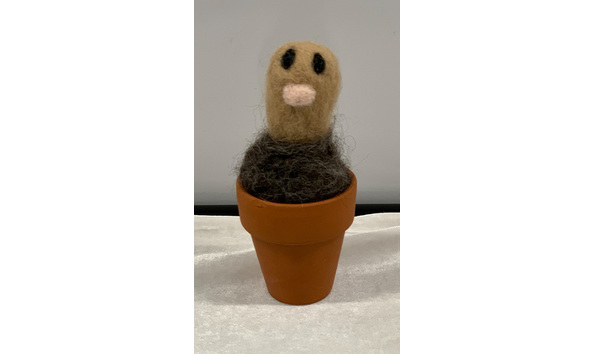 Big image 202308art029   needle felted potted diglett pokemon