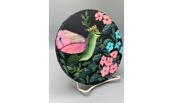 Big image 202404art004 3   handpainted hummingbird canvas