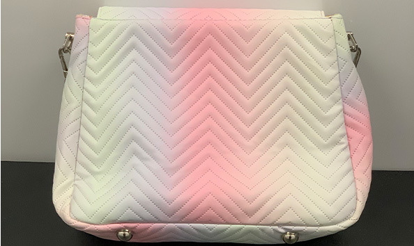 Big image 202404bag001 2   marshmallow quilted vinyl handbag