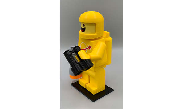 Big image 202404decor003 5   yellow large lego space guy