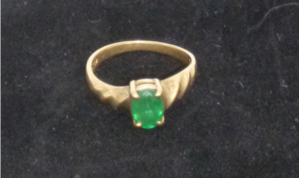 Big image 202102jwy001 4   14k gold oval emerald ring