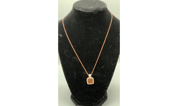 Big image 202306jwy016   square brown   white diamonte  necklace