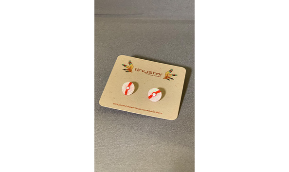 Big image 202211jwy002 2   pokemon ball earrings   sticker