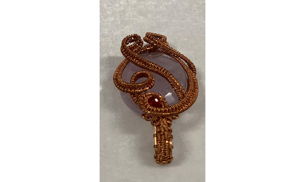 Big image 202308jwy013 4   woven copper pendant with amethyst
