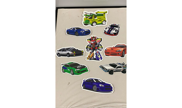 Big image 202311stat007 3   9 various vehicle stickers