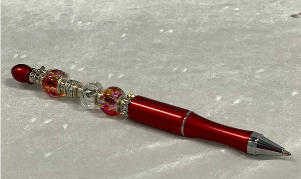 Big image 202308stat003   red beaded pen