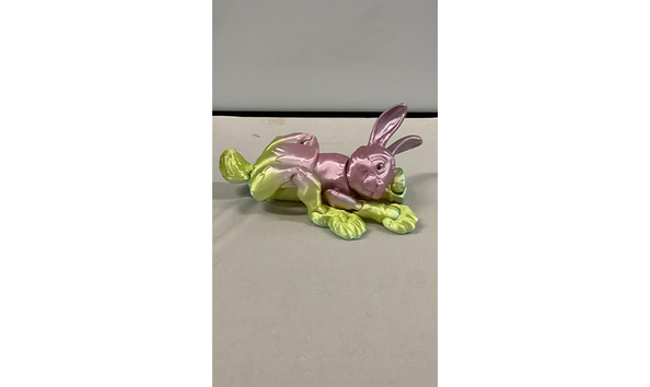 Big image 202311toy003 4   3d printed pink  yellow  and mint green articulated rabbit
