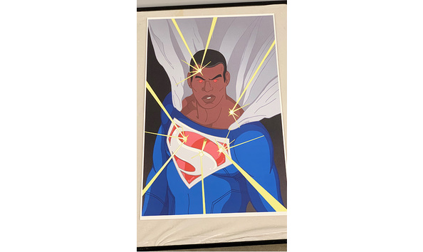 Big image 202311art083   dc president superman  calvin ellis  print