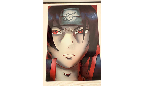 Big image 202311art068   itachi uchiha from naruto metal print