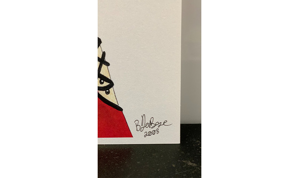 Big image 202211art067 2   original anime woman in red outfit with black netting   bells print