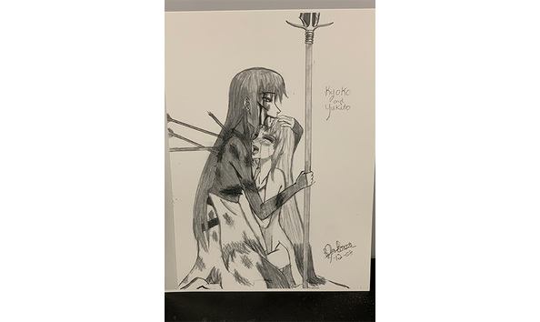 Big image 202211art068   original drawing of anime characters kyoko   yukito