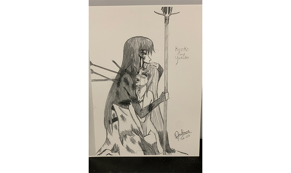 Big image 202211art068   original drawing of anime characters kyoko   yukito