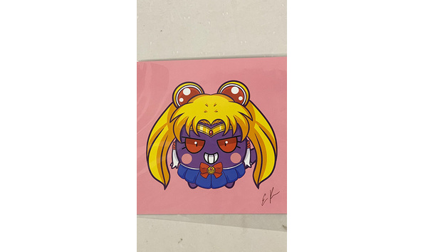 Big image 202310art005 2   pokemon gengar as sailor moon print