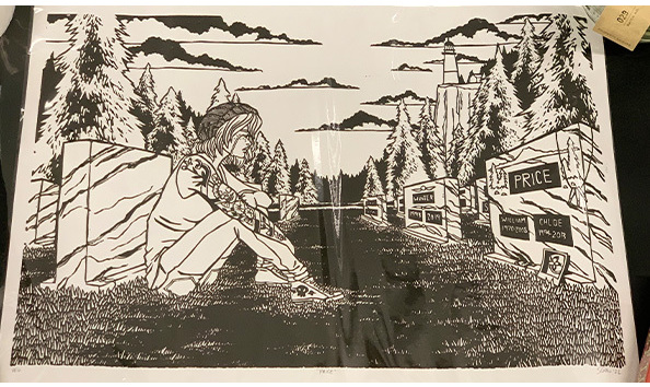 Big image 202404art013   the price linocut