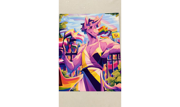 Big image 202309art007   pride theme unicorn print
