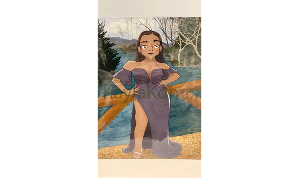 Big image 202311art036   sassy sister on the bridge print