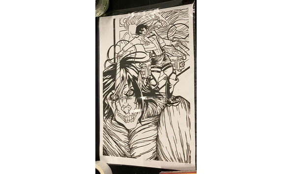 Big image 202404art016   scout corps linocut print